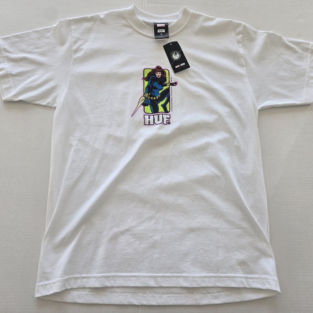 HUF X Marvel Black Widow NWT T Shirt